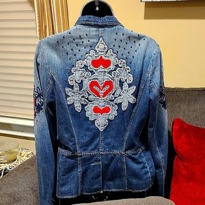 Oilily embellished denim jacket Euro 38